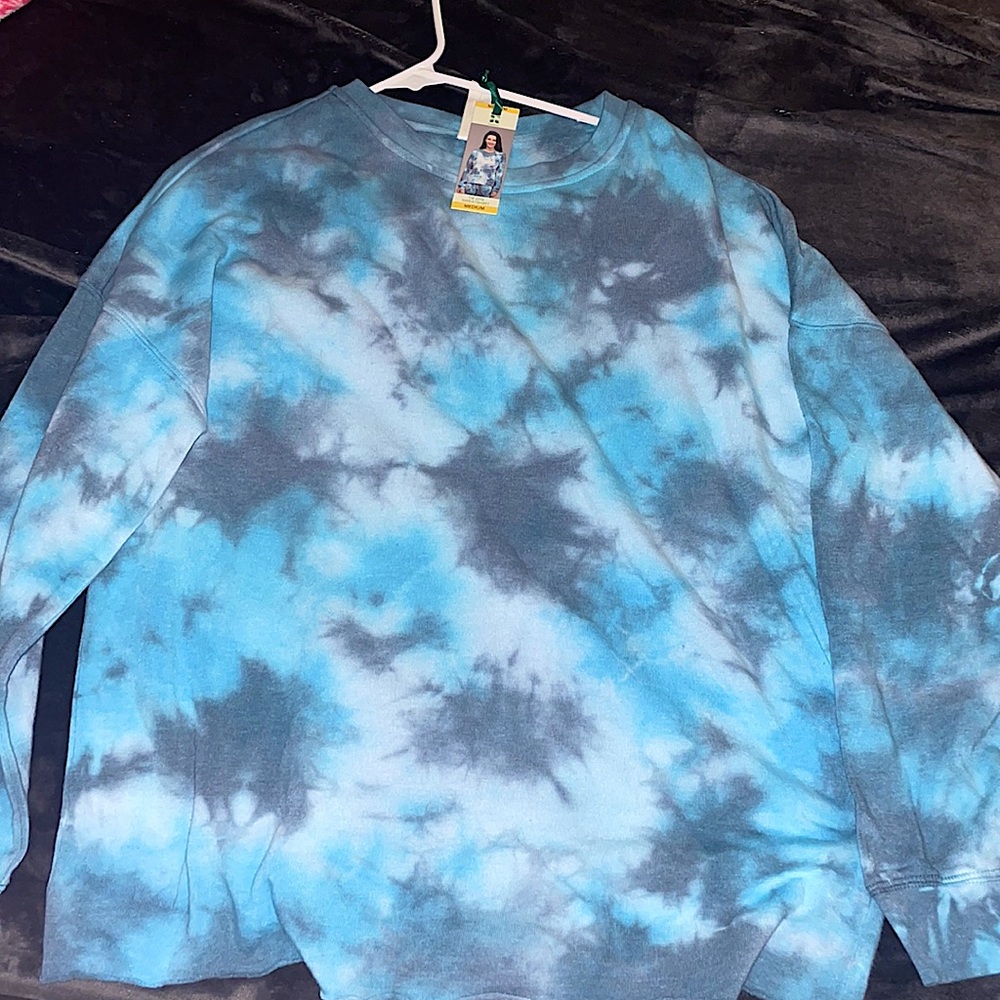 Blue Tie-Dye Sweatshirt